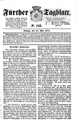 Fürther Tagblatt Dienstag 24. Mai 1853