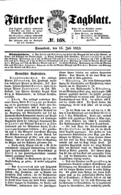 Fürther Tagblatt Samstag 16. Juli 1853