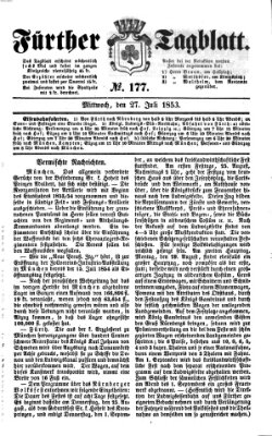 Fürther Tagblatt Mittwoch 27. Juli 1853