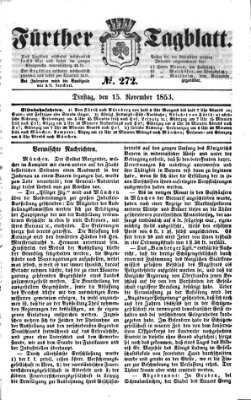 Fürther Tagblatt Dienstag 15. November 1853