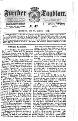 Fürther Tagblatt Samstag 18. Februar 1854