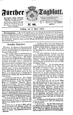 Fürther Tagblatt Dienstag 4. April 1854