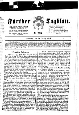 Fürther Tagblatt Donnerstag 31. August 1854