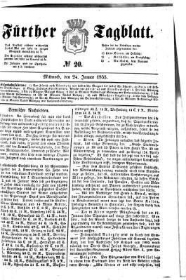 Fürther Tagblatt Mittwoch 24. Januar 1855