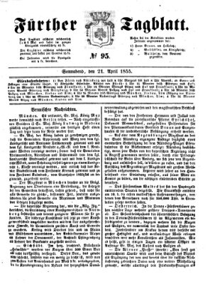 Fürther Tagblatt Samstag 21. April 1855