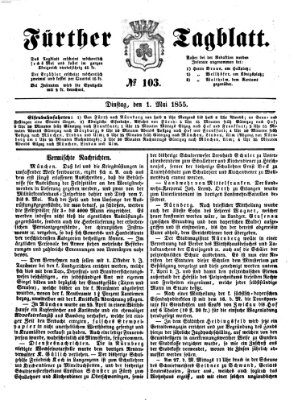 Fürther Tagblatt Dienstag 1. Mai 1855
