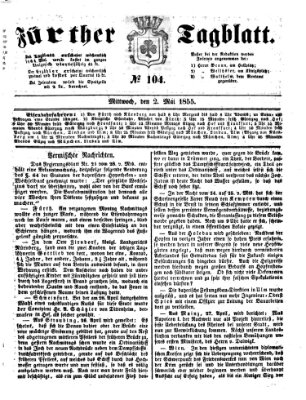 Fürther Tagblatt Mittwoch 2. Mai 1855