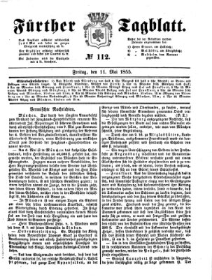 Fürther Tagblatt Freitag 11. Mai 1855