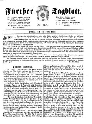 Fürther Tagblatt Dienstag 19. Juni 1855