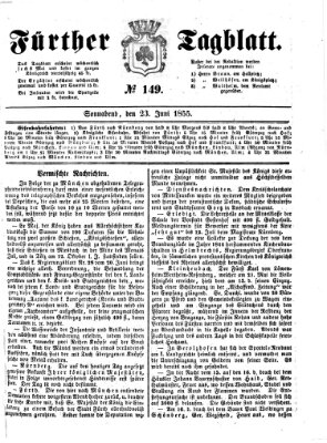Fürther Tagblatt Samstag 23. Juni 1855