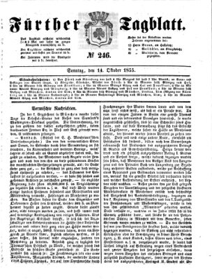 Fürther Tagblatt Sonntag 14. Oktober 1855