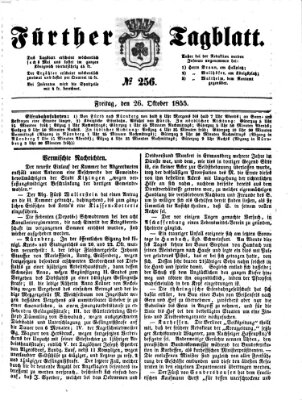 Fürther Tagblatt Freitag 26. Oktober 1855