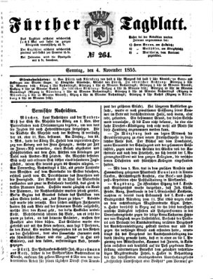 Fürther Tagblatt Sonntag 4. November 1855