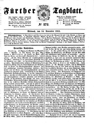 Fürther Tagblatt Mittwoch 14. November 1855