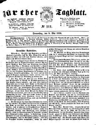Fürther Tagblatt Donnerstag 8. Mai 1856