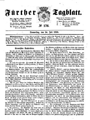 Fürther Tagblatt Donnerstag 24. Juli 1856