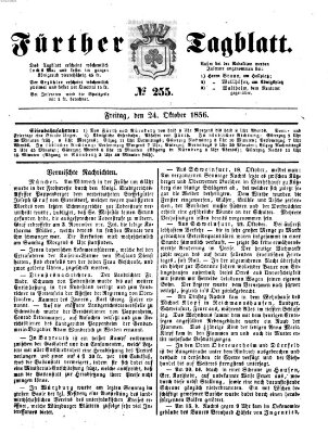 Fürther Tagblatt Freitag 24. Oktober 1856