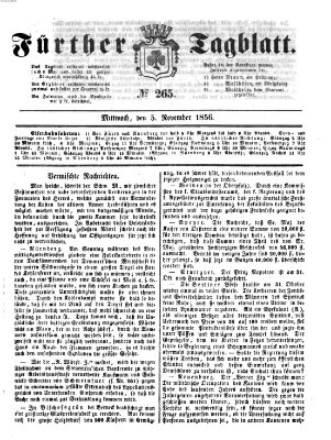 Fürther Tagblatt Mittwoch 5. November 1856