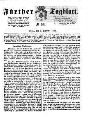 Fürther Tagblatt Freitag 5. Dezember 1856
