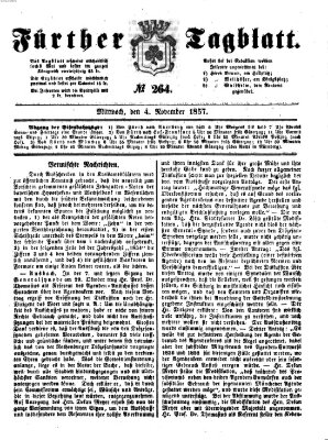 Fürther Tagblatt Mittwoch 4. November 1857