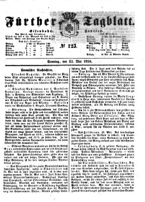 Fürther Tagblatt Sonntag 23. Mai 1858
