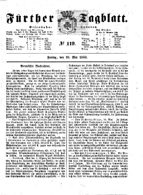 Fürther Tagblatt Freitag 18. Mai 1860