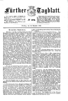 Fürther Tagblatt Dienstag 13. November 1860