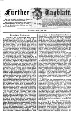 Fürther Tagblatt Samstag 8. Juni 1861