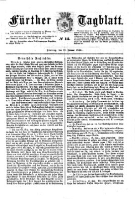 Fürther Tagblatt Freitag 17. Januar 1862