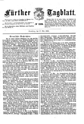 Fürther Tagblatt Samstag 17. Mai 1862