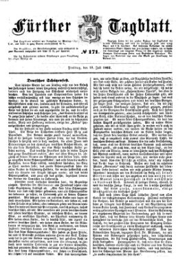 Fürther Tagblatt Freitag 18. Juli 1862