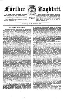 Fürther Tagblatt Sonntag 21. September 1862