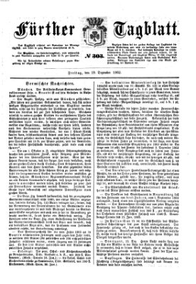 Fürther Tagblatt Freitag 19. Dezember 1862