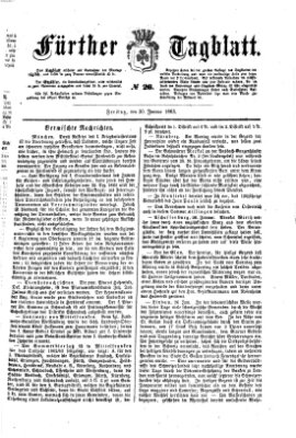 Fürther Tagblatt Freitag 30. Januar 1863