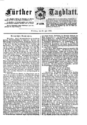Fürther Tagblatt Dienstag 28. Juli 1863