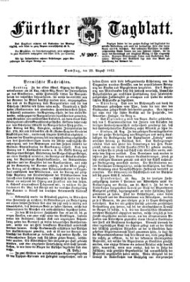 Fürther Tagblatt Samstag 29. August 1863