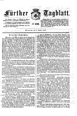 Fürther Tagblatt Mittwoch 7. Oktober 1863