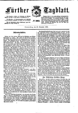 Fürther Tagblatt Donnerstag 26. November 1863