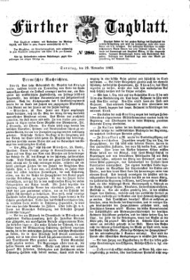 Fürther Tagblatt Sonntag 29. November 1863