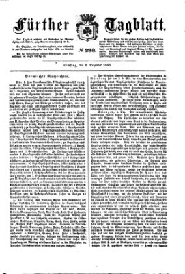 Fürther Tagblatt Dienstag 8. Dezember 1863