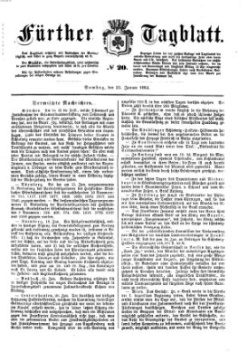 Fürther Tagblatt Samstag 23. Januar 1864