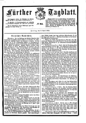 Fürther Tagblatt Freitag 8. April 1864