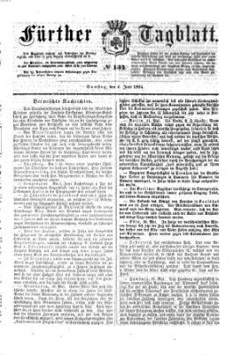 Fürther Tagblatt Samstag 4. Juni 1864