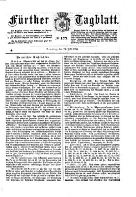 Fürther Tagblatt Sonntag 24. Juli 1864
