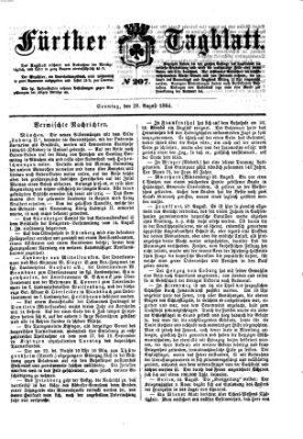 Fürther Tagblatt Sonntag 28. August 1864