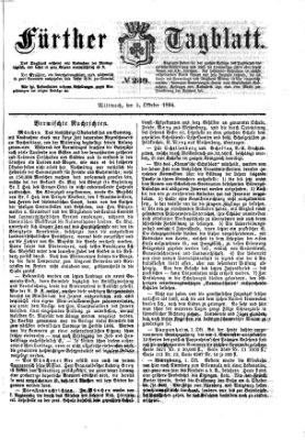 Fürther Tagblatt Mittwoch 5. Oktober 1864