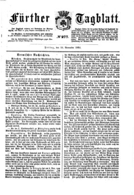 Fürther Tagblatt Freitag 18. November 1864