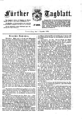 Fürther Tagblatt Donnerstag 1. Dezember 1864