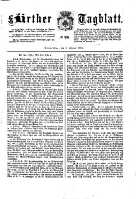 Fürther Tagblatt Donnerstag 2. Februar 1865