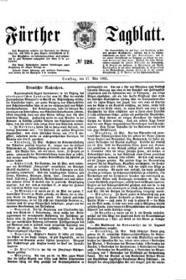 Fürther Tagblatt Samstag 27. Mai 1865